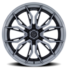 Fuel Mutiny FC404BT 22x9.5 +20 6x139.7mm 106.1mm Gloss Black Brushed Dark Tint
