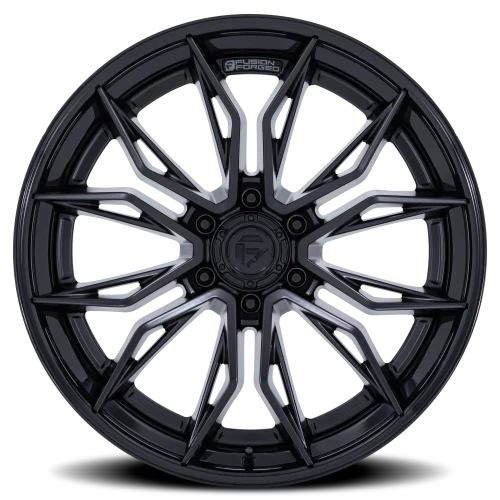 Fuel Mutiny FC404MX 20x10 -18 6x139.7mm 106.1mm Matte Black Gloss Black Lip