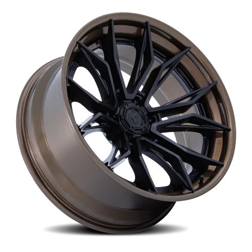 Fuel Mutiny FC404MZ 20x10 -18 6x135mm 87.1mm Matte Black Gloss Bronze Lip