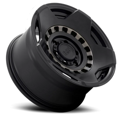 Black Rhino Muzzle MB 17x9 +0 6x139.7mm 112.1mm Matte Black Machine Tinted Ring