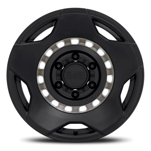 Black Rhino Muzzle MB 17x9 +0 6x135mm 87.1mm Matte Black Machine Tinted Ring