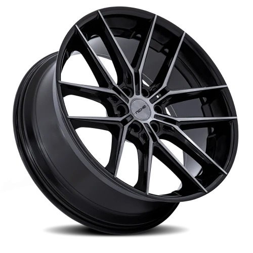 Niche NC280 Prodigy 6 BT 22x9.5 +20 6x139.7mm 106.1mm Gloss Black Dark Tinted Clear