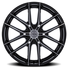 Niche NC280 Prodigy 6 BT 26x10 +20 6x139.7mm 106.1mm Gloss Black Dark Tinted Clear
