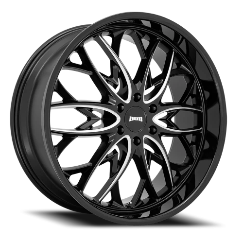 DUB OG S263 24x10 +25 6x139.7mm 106.1mm Gloss Black Milled