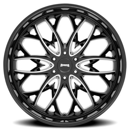 DUB OG S263 26x10 +25 6x139.7mm 106.1mm Gloss Black Milled