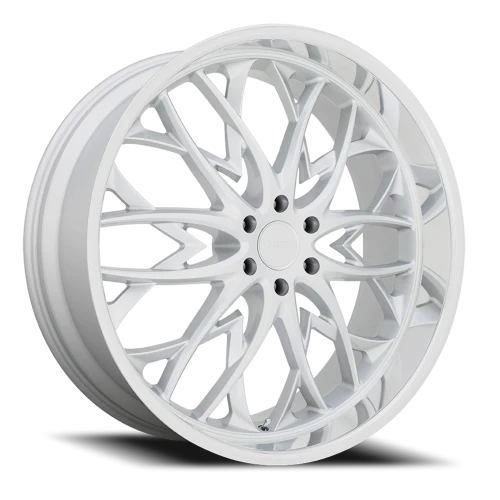 DUB OG S264 24x10 +25 6x139.7mm 106.1mm Silver Diamond Cut Lip