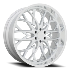 DUB OG S264 24x10 +25 6x139.7mm 106.1mm Silver Diamond Cut Lip