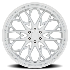 DUB OG S264 26x10 +30 6x135mm 87.1mm Silver Diamond Cut Lip