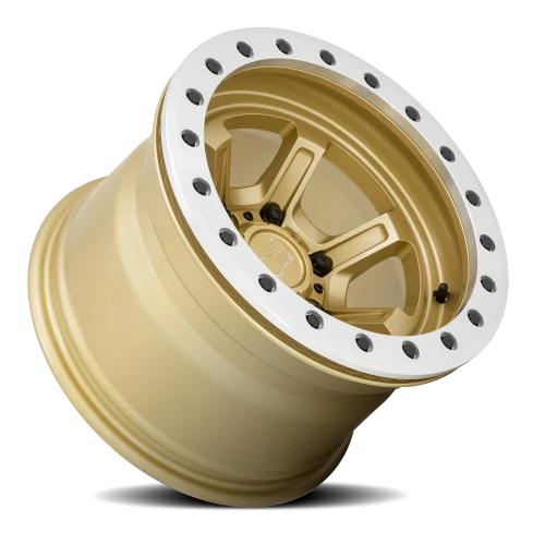 Black Rhino Offshoot Beadlock GD 15x10 -38 6x139.7mm 112.1mm Gloss Gold Machined Ring