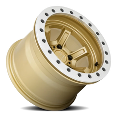 Black Rhino Offshoot Beadlock GD 15x10 -38 6x139.7mm 112.1mm Gloss Gold Machined Ring