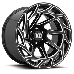 XD Series Onslaught XD860 GB-M 20x12 -44 6x139.7mm 106.1mm Gloss Black Milled