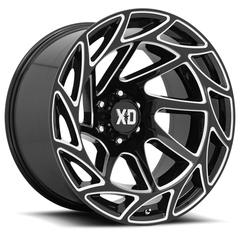 XD Series Onslaught XD860 GB-M 17x9 +0 6x139.7mm 106.1mm Gloss Black Milled