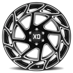 XD Series Onslaught XD860 GB-M 20x10 -18 6x135mm 87.1mm Gloss Black Milled