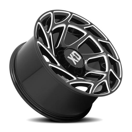 XD Series Onslaught XD860 GB-M 20x10 -18 8x165.1mm 125.1mm Gloss Black Milled