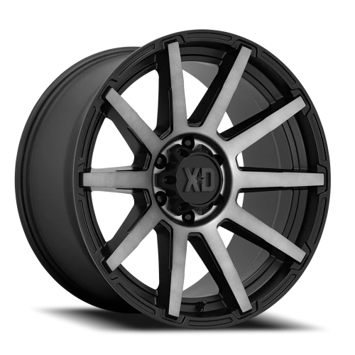 XD Series Outbreak XD847 SBGT 17x8 +35 6x114.3mm 72.56mm Satin Black Gray Tint