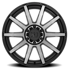 XD Series Outbreak XD847 SBGT 20x9 +18 6x114.3mm 66.1mm Satin Black Gray Tint