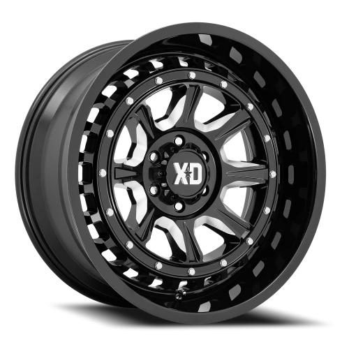 XD Series Outlander XD866 GB-M 20x10 -18 6x139.7mm 106.1mm Gloss Black Milled
