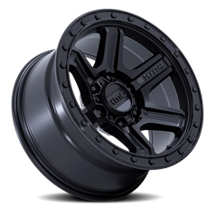 KMC Outrun KM551 MBGBL 17x8.5 -10 6x139.7mm 106.1mm Matte Black Gloss Black Lip