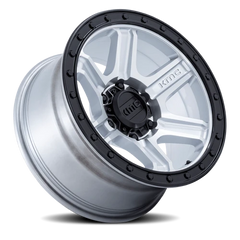 KMC Outrun KM551 MGBL 17x8.5 -10 6x135mm 87.1mm Machined Silver Gloss Black Lip