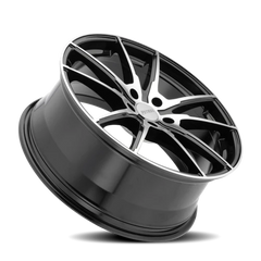Petrol P0A GBM 17x8 +35 5x100mm 72.1mm Gloss Black Machined Cut Face
