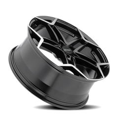Petrol P1A GBM 19x8 +35 5x120mm 76.1mm Gloss Black Machined Cut Face