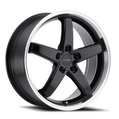 Petrol P1B GBM 20x8.5 +40 5x112mm 72.1mm Gloss Black Machined Cut Lip