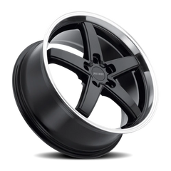 Petrol P1B GBM 17x8 +40 5x114.3mm 76.1mm Gloss Black Machined Cut Lip