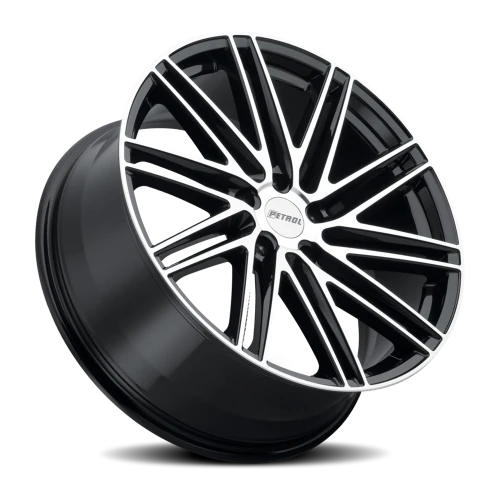 Petrol P1C GBM 20x8.5 +35 5x120mm 76.1mm Gloss Black Machined Face