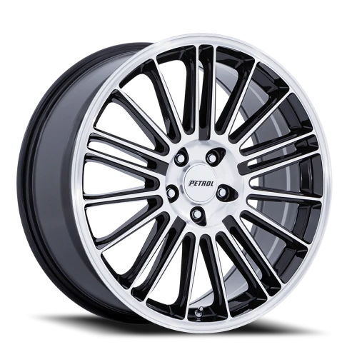 Petrol P1D GBM 17x8 +40 5x110mm 72.56mm Gloss Black Machined Face