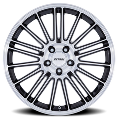 Petrol P1D GBM 17x8 +35 5x100mm 72.56mm Gloss Black Machined Face