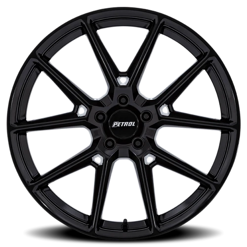 Petrol P1E GB 20x8.5 +40 5x114.3mm 72.56mm Gloss Black