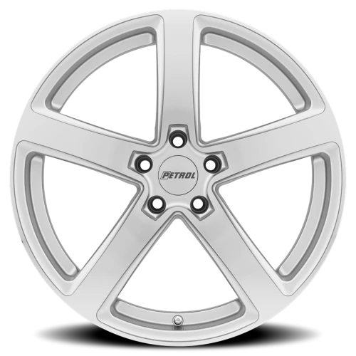 Petrol P2A SL 18x8 +35 5x100mm 72.1mm Silver Machined Cut Face