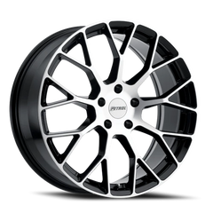 Petrol P2B GBM 15x7 +40 4x100mm 72.1mm Gloss Black Machined Face