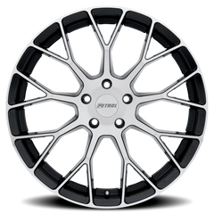 Petrol P2B GBM 15x7 +40 4x100mm 72.1mm Gloss Black Machined Face