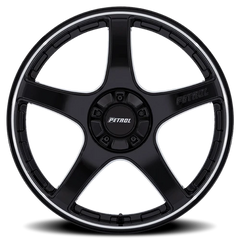 Petrol P2E GBML 18x8 +40 5x110mm 72.56mm Gloss Black Machined Lip