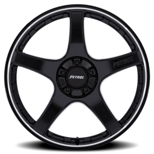 Petrol P2E GBML 17x8 +40 5x112mm 74.1mm Gloss Black Machined Lip