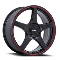 Petrol P2E MBRL 20x8.5 +40 5x110mm 72.56mm Matte Black Red Lip