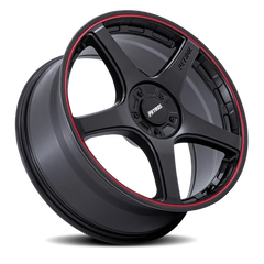 Petrol P2E MBRL 17x8 +35 5x100mm 72.56mm Matte Black Red Lip