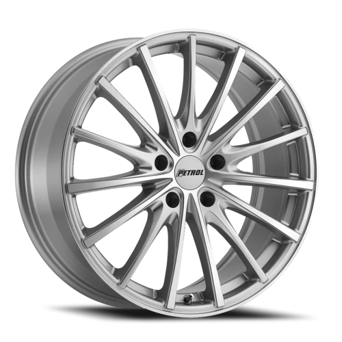 Petrol P3A SL 18x8 +40 5x108mm 72.1mm Silver Machined Cut Face