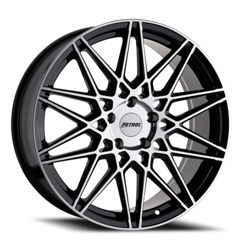 Petrol P3C GBM 18x8 +35 5x120mm 76.1mm Gloss Black Machined Face