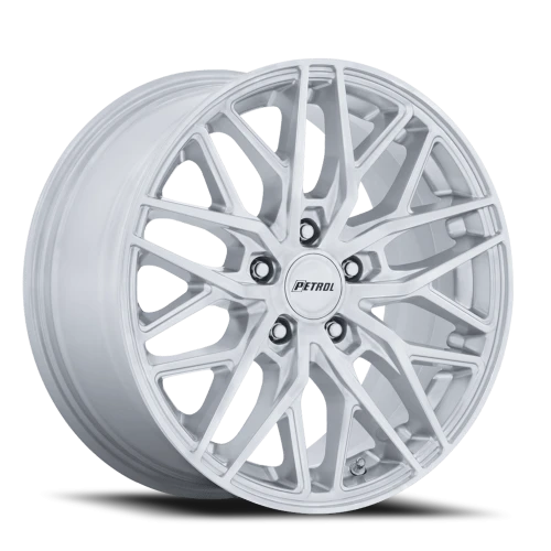 Petrol P3E SD 17x8 +40 5x110mm 72.56mm Gloss Silver Machined Brushed