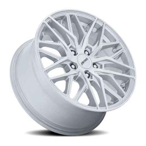 Petrol P3E SD 19x8.5 +35 5x120mm 74.1mm Gloss Silver Machined Brushed