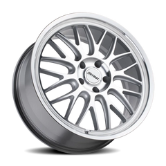 Petrol P4C SL 16x7 +40 4x100mm 72.1mm Silver Machined Face-Machined Lip