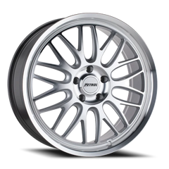 Petrol P4C SL 17x8 +40 5x110mm 72.1mm Silver Machined Face-Machined Lip