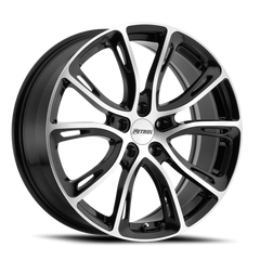 Petrol P5A GBM 17x7.5 +40 5x110mm 72.1mm Gloss Black Machined Cut Face