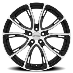 Petrol P5A GBM 17x7.5 +40 5x110mm 72.1mm Gloss Black Machined Cut Face