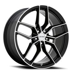 Petrol P5C GBM 20x8.5 +40 5x115mm 76.1mm Gloss Black Machined Face