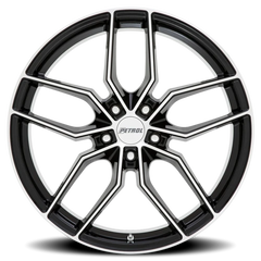 Petrol P5C GBM 17x8 +35 5x120mm 76.1mm Gloss Black Machined Face