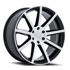 Petrol P6E BD 22x9.5 +30 6x135mm 87.1mm Gloss Black Machined Face