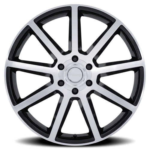 Petrol P6E BD 22x9.5 +25 6x139.7mm 106.1mm Gloss Black Machined Face